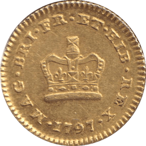 1797 GOLD THIRD GUINEA ( AUNC ) - GUINEAS - Cambridgeshire Coins