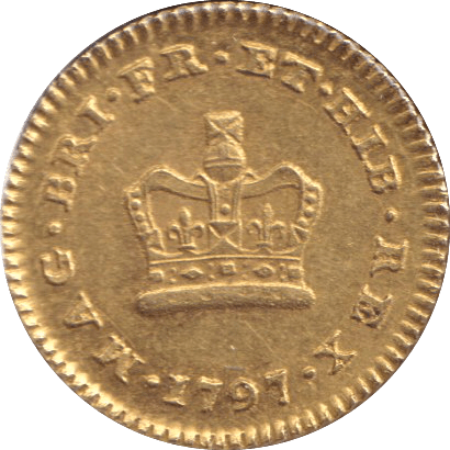 1797 GOLD THIRD GUINEA ( AUNC ) - GUINEAS - Cambridgeshire Coins