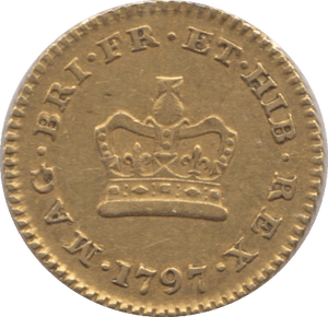 1797 GOLD THIRD GUINEA ( GVF ) - Guineas - Cambridgeshire Coins
