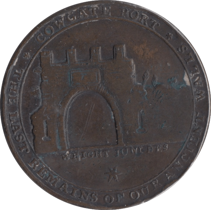 1797 HALFPENNY TOKEN ANGUSHIRE ST ANDREWS CHURCH DUNDEE COWGATE PORT - CHURCH TOKEN - Cambridgeshire Coins