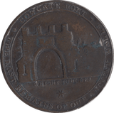 1797 HALFPENNY TOKEN ANGUSHIRE ST ANDREWS CHURCH DUNDEE COWGATE PORT - CHURCH TOKEN - Cambridgeshire Coins