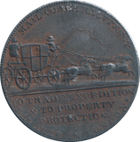 1797 HALFPENNY TOKEN MAIL COACH - HALFPENNY TOKEN - Cambridgeshire Coins