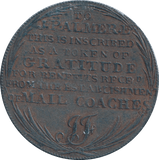 1797 HALFPENNY TOKEN MAIL COACH - HALFPENNY TOKEN - Cambridgeshire Coins