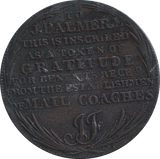 1797 HALFPENNY TOKEN MAIL COACH - HALFPENNY TOKEN - Cambridgeshire Coins
