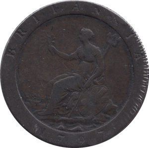 1797 PENNY BRITANNIA ( FINE ) - PENNY - Cambridgeshire Coins