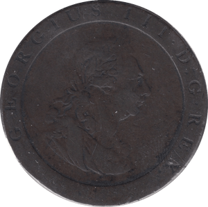 1797 PENNY BRITANNIA ( FINE ) - PENNY - Cambridgeshire Coins