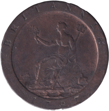 1797 PENNY CLEANED ( VF ) - PENNY - Cambridgeshire Coins