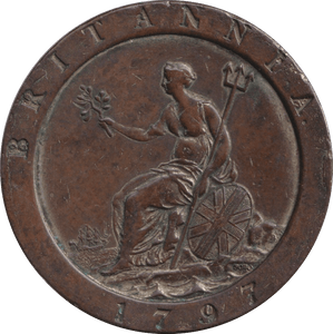 1797 PENNY ( VF ) N1 - Penny - Cambridgeshire Coins