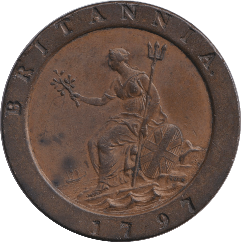 1797 TWOPENCE ( GVF ) D2 - TWOPENCE - Cambridgeshire Coins