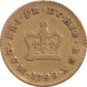 1798 1 GOLD THIRD GUINEA ( FINE ) - GUINEAS - Cambridgeshire Coins