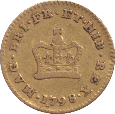 1798 1 GOLD THIRD GUINEA ( FINE ) - GUINEAS - Cambridgeshire Coins