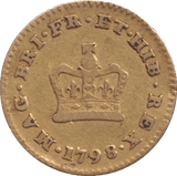 1798 1 GOLD THIRD GUINEA ( FINE ) - GUINEAS - Cambridgeshire Coins