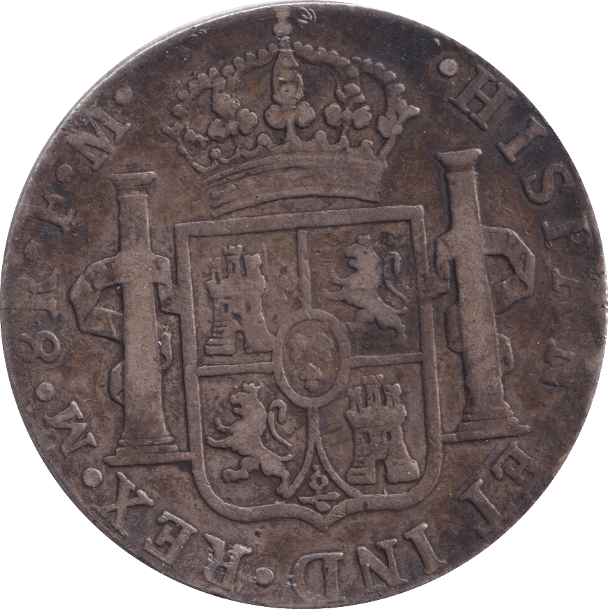 1798 EIGHT REALS SPAIN - SILVER WORLD COINS - Cambridgeshire Coins