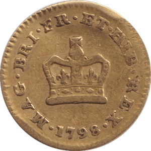 1798 GOLD THIRD GUINEA ( FINE ) - GUINEAS - Cambridgeshire Coins