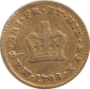 1798 GOLD THIRD GUINEA ( FINE ) - GUINEAS - Cambridgeshire Coins