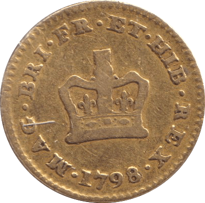 1798 GOLD THIRD GUINEA ( FINE ) - GUINEAS - Cambridgeshire Coins