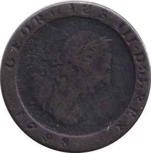 1798 HALF PENNY ISLE OF MAN - WORLD COINS - Cambridgeshire Coins