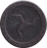 1798 HALF PENNY ISLE OF MAN - WORLD COINS - Cambridgeshire Coins