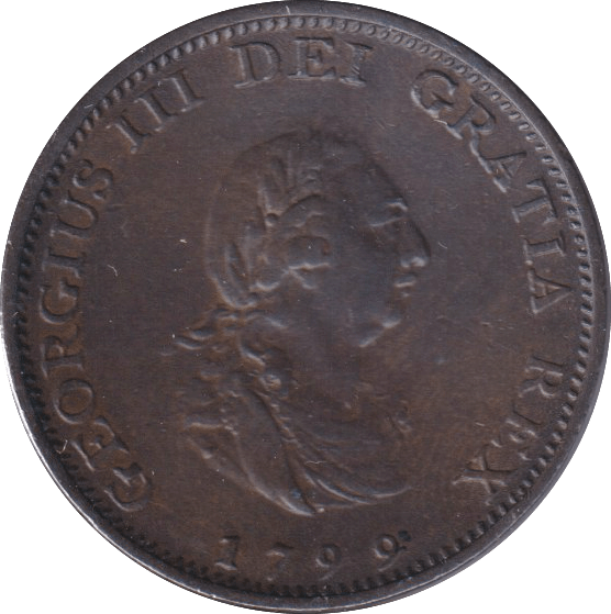 1799 FARTHING ( EF ) - FARTHING - Cambridgeshire Coins