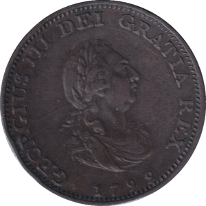 1799 FARTHING ( GVF ) - FARTHING - Cambridgeshire Coins