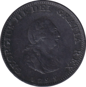 1799 FARTHING ( VF ) - FARTHING - Cambridgeshire Coins