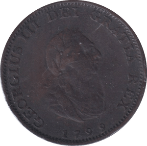 1799 FARTHING ( VF ) - FARTHING - Cambridgeshire Coins