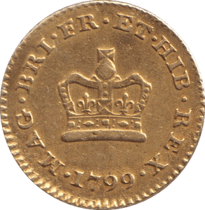 1799 GOLD THIRD GUINEA ( GVF ) - GUINEAS - Cambridgeshire Coins