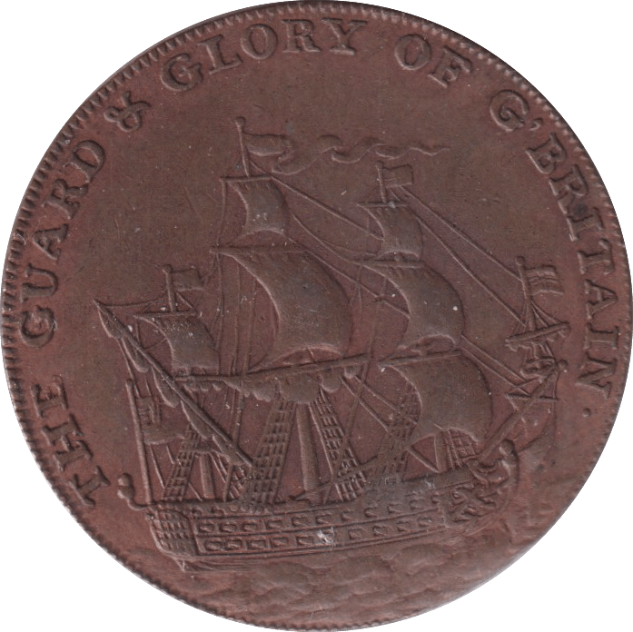 1799 HALFPENNY DEAL TOKEN - HALFPENNY TOKENS - Cambridgeshire Coins
