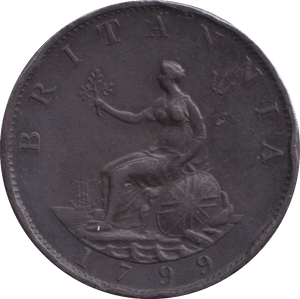 1799 HALFPENNY ( EF ) A - HALFPENNY - Cambridgeshire Coins