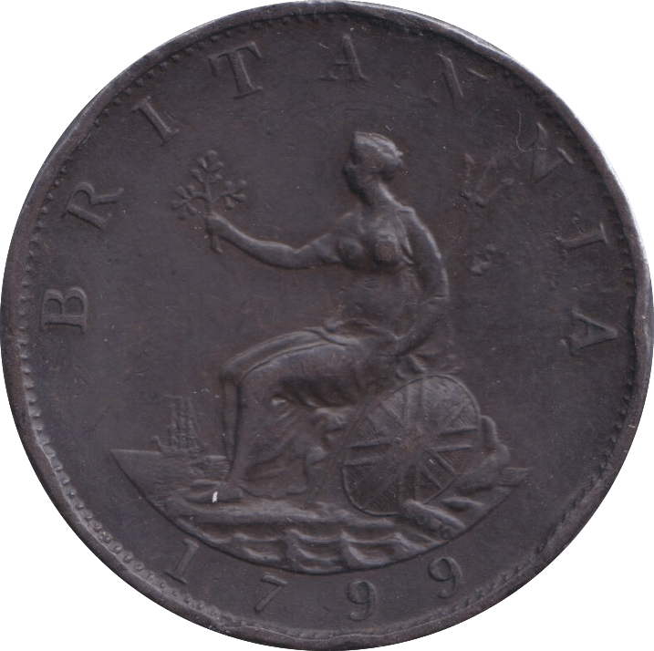 1799 HALFPENNY ( EF ) A - HALFPENNY - Cambridgeshire Coins