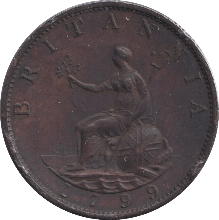 1799 HALFPENNY ( EF ) - HALFPENNY - Cambridgeshire Coins
