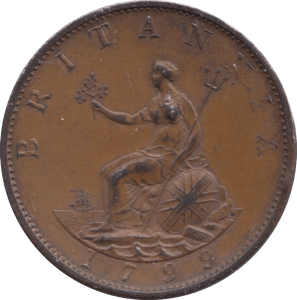1799 HALFPENNY ( EF ) - Halfpenny - Cambridgeshire Coins