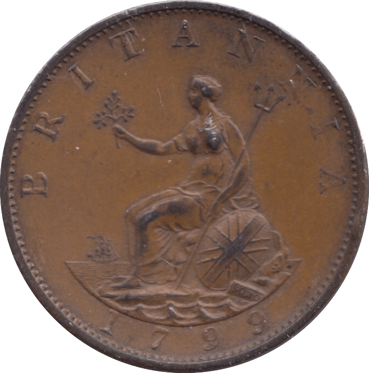 1799 HALFPENNY ( EF ) - Halfpenny - Cambridgeshire Coins