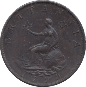 1799 HALFPENNY ( EF ) - HALFPENNY - Cambridgeshire Coins