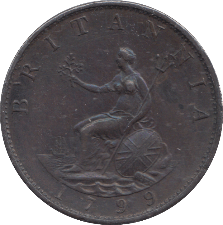 1799 HALFPENNY ( EF ) - HALFPENNY - Cambridgeshire Coins