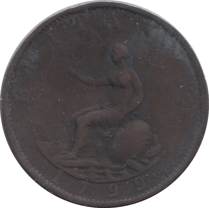 1799 HALFPENNY ( FINE ) - Halfpenny - Cambridgeshire Coins