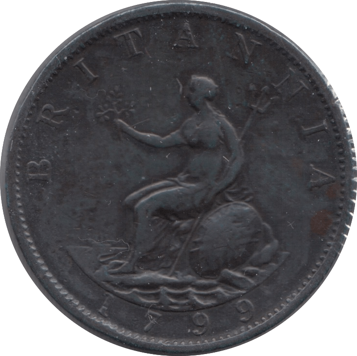1799 HALFPENNY ( VF ) - Halfpenny - Cambridgeshire Coins