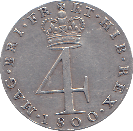 1800 4 PENCE ( GVF ) - WORLD COINS - Cambridgeshire Coins