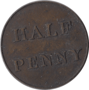 1800 CHRISTS HOSPITAL HALFPENNY TOKEN MIDDLESEX - HALFPENNY TOKENS - Cambridgeshire Coins