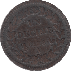 1800 FRANCE 1 DECIME - WORLD COINS - Cambridgeshire Coins