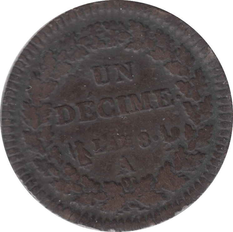 1800 FRANCE 1 DECIME - WORLD COINS - Cambridgeshire Coins