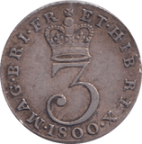 1800 MAUNDY THREEPENCE ( EF ) - MAUNDY THREEPENCE - Cambridgeshire Coins