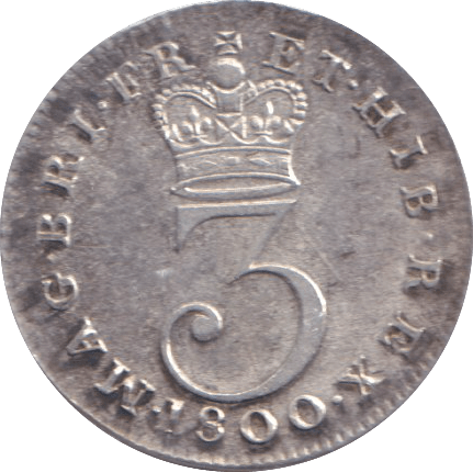 1800 MAUNDY THREEPENCE ( GVF ) - MAUNDY THREEPENCE - Cambridgeshire Coins