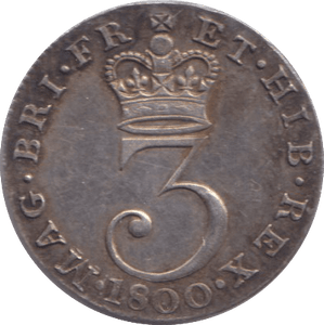 1800 MAUNDY THREEPENCE ( GVF ) - MAUNDY THREEPENCE - Cambridgeshire Coins