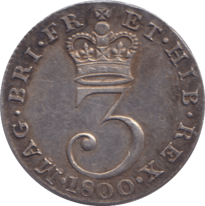 1800 MAUNDY THREEPENCE ( GVF ) - MAUNDY THREEPENCE - Cambridgeshire Coins