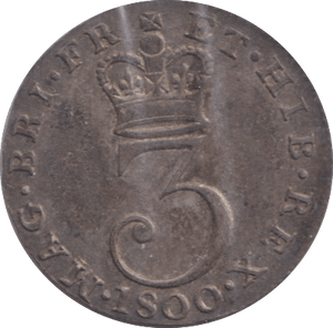 1800 MAUNDY THREEPENCE ( VF ) - MAUNDY THREEPENCE - Cambridgeshire Coins