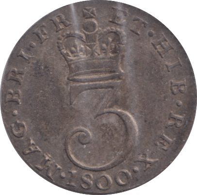 1800 MAUNDY THREEPENCE ( VF ) - MAUNDY THREEPENCE - Cambridgeshire Coins