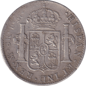 1800 SILVER 8 REALES MEXICO SPANISH COLONY - SILVER WORLD COINS - Cambridgeshire Coins
