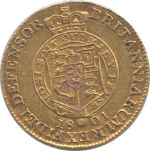 1801 GOLD HALF GUINEA ( VF ) - GUINEAS - Cambridgeshire Coins