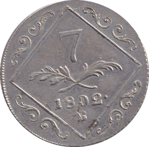 1802 SILVER 7 KREUTZER AUSTRIA - SILVER WORLD COINS - Cambridgeshire Coins